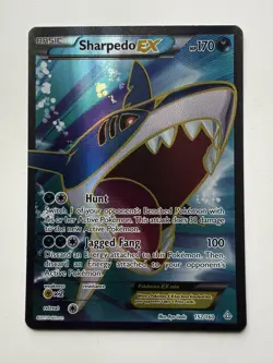 Pokemon TCG Sharpedo EX Primal Clash Full Art Ultra Rare Card 152/160 - NM - Image 1
