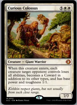 Curious Colossus (M) #12 Lorwyn Eclipsed MTG NM - Image 1