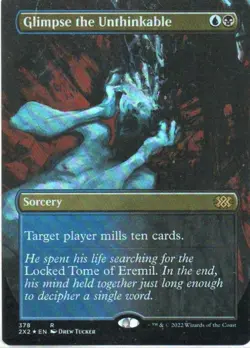MTG: Double Masters 2022: Foil Borderless Glimpse the Unthinkable: LP Condition - Image 1