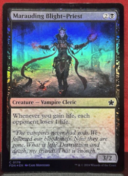 Mtg Magic Marauding Blight-Priest FOIL ENGLISH Pretresse du fleau en maraude - Image 1