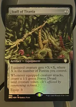 Staff of Titania (Extended Art) Commander: the Brothers' War Foil Rare - Image 2