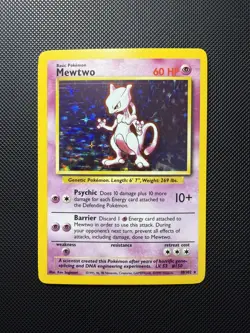 Mewtwo 1999 Base Set 10/102 Holo Pokemon Card Mint WOTC - Image 1