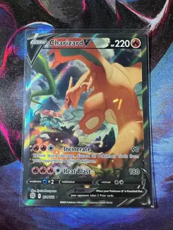 Charizard v (Alternate Full Art) 154/172 SWSH09: Brilliant Stars Pokemon TCG NM - Image 1