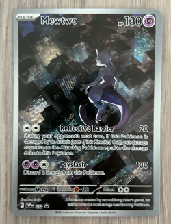 Mewtwo ex SVP 052 Pokemon TCG Scarlet & Violet 151 Black Star Promo Full Art NM - Image 1