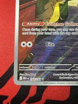 Gumshoos 2025 Pokemon Mega Evolution 153/132 Illustration Rare NM/LP - Image 4