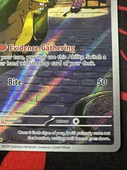 Gumshoos 2025 Pokemon Mega Evolution 153/132 Illustration Rare NM/LP - Image 5