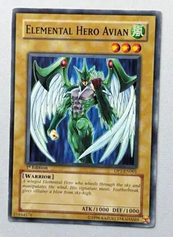 Elemental Hero Avian - DP1-EN001 - Common - 1st Edition LP YuGiOh! Duelist Pack - Image 1