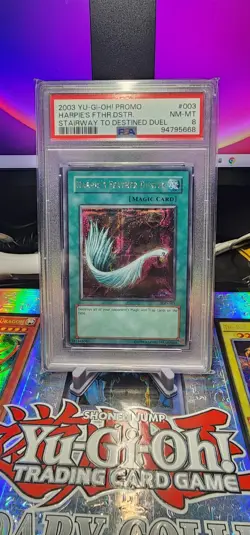 Yu-Gi-Oh Stairway to Destined Duel Harpie's Feather Duster SDD-003 PSA 8 - Image 1