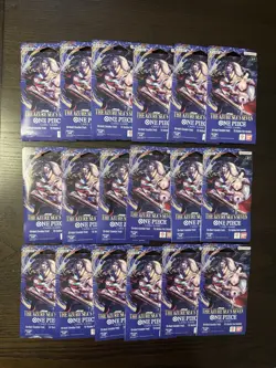One Piece OP-14-EB04 Sleeved Booster Packs x18 Azure Sea’s Seven SEALED / NEW !! - Image 1
