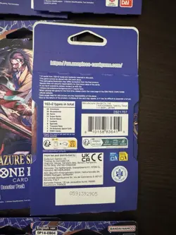 One Piece OP-14-EB04 Sleeved Booster Packs x18 Azure Sea’s Seven SEALED / NEW !! - Image 3