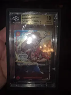 2022-23 One Piece Store Championship Winner Monkey D Luffy P-001 BGS 10 PRISTINE - Image 1