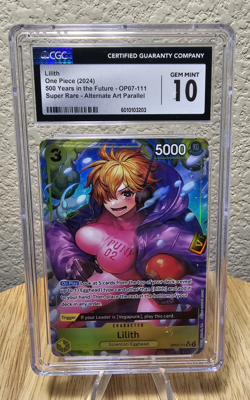 CGC 10 GEM MINT Lilith Alternate Art One Piece 500 Years in Future #OP07-111 - Image 1