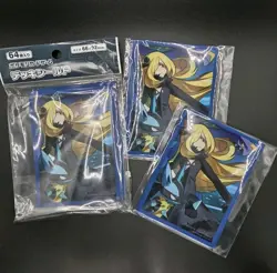 Pokemon Center Japan 2017 Cynthia, Garchomp & Lucario Card Sleeves - Image 1
