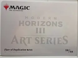 Flare of Duplication - GOLD STAMPED ART CARD - Magic the Gathering MTG Nice! - Image 2