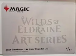 Eerie Interference - GOLD STAMPED ART CARD- Magic the Gathering MTG Nice! - Image 2