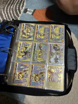 Pokemon TCG Card Lot Binder Charizard Pikachu Eevee GX EX V Vmax Holo Foil - Image 1