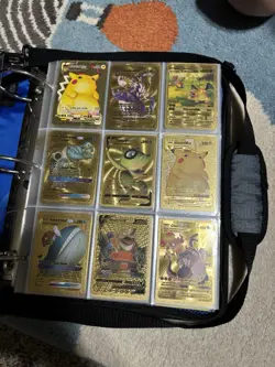 Pokemon TCG Card Lot Binder Charizard Pikachu Eevee GX EX V Vmax Holo Foil - Image 2