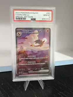 Charizard ex SAR 201/165 SV2a Pokemon Card Game Pokemon Card 151 Korean PSA 10 - Image 1
