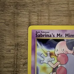 Sabrina's Mr. Mime 94/132 Gym Heroes 1st Edition Pokemon Card NM Condition - Image 2