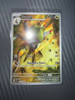 Pokemon TCG SV Black Bolt Fraxure Illustration Rare Card 146/086 NM Condition - Image 1