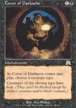 MTG Cover of Darkness, Onslaught, Heavily Played, English - Image 1