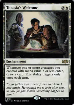 MTG Tocasia's Welcome (135) | NM | Commander: Tarkir: Dragonstorm {TDC} - Image 1