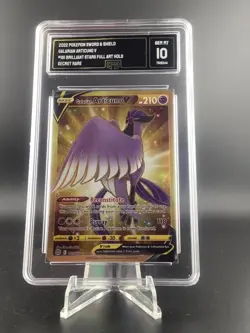 Pokemon Articuno 181/172 Brilliant Stars Secret Rare GMA 10 Gem Mint - Image 1