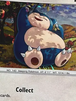 Pokemon TCG ~ Snorlax Cosmos Holo w/ HD Galaxy Swirl🌀 SWSH: Rebel Clash 141/192 - Image 3