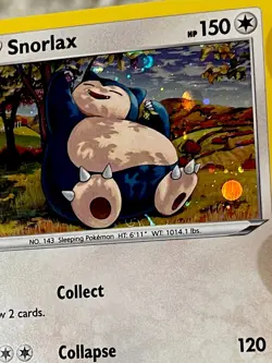 Pokemon TCG ~ Snorlax Cosmos Holo w/ HD Galaxy Swirl🌀 SWSH: Rebel Clash 141/192 - Image 4