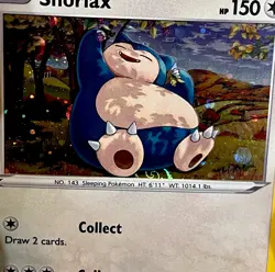 Pokemon TCG ~ Snorlax Cosmos Holo w/ HD Galaxy Swirl🌀 SWSH: Rebel Clash 141/192 - Image 5