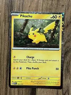 PIKACHU - McDonald's Promo 002/015 M24 2024 Happy Meal Holo Foil Pokemon 2025 - Image 1