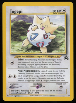 Pokemon - WOTC Black Star Promo - Togepi - #30 - Image 1