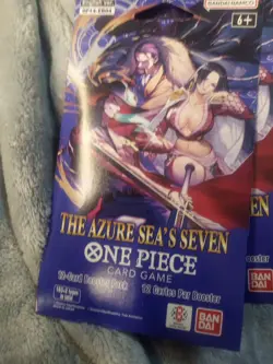 (20) One Piece TCG: The Azure Sea's Seven Sleeved Booster OP-14 English w/ Tray - Image 2