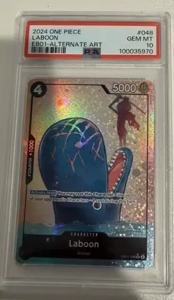 One Piece Laboon EB01-048 SR Alternate Art PSA Gem Mint 10 - Image 1