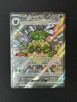 Forretress ex 212/091 SV: Paldean Fates Shiny Holo Rare Pokemon Card - Image 1