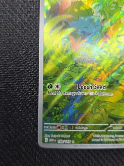 Pokemon TCG Bulbasaur Scarlet & Violet 151 Art Rare Card 166/165 - Image 2