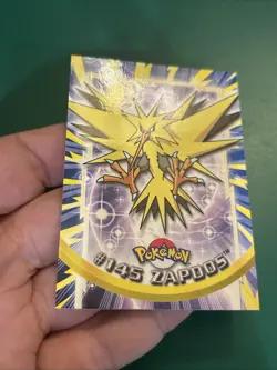 Pokemon Card #145 Zapdos Topps Blue Logo Non Foil Rare Legendary Vintage TCG - Image 4