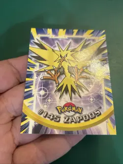 Pokemon Card #145 Zapdos Topps Blue Logo Non Foil Rare Legendary Vintage TCG - Image 5