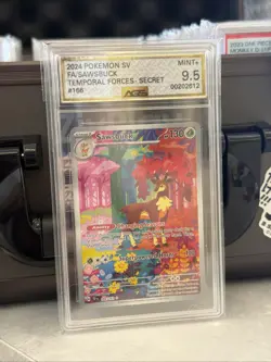 Pokemon TCG Sawsbuck Card Temporal Forces 166/162 AGS 9.5 - Image 1
