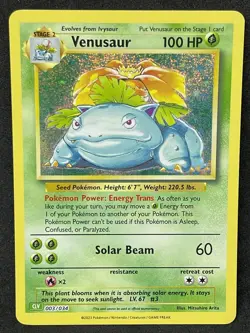 POKEMON VENUSAUR CLV 003/034 HOLO CARD GAME CLASSIC COLLECTION NM ENG - Image 1