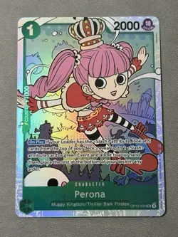 Perona OP12-034 Legacy of the Master Foil One Piece Trading Card Game NM - Image 1
