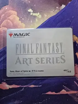 MTG - Yuna, Hope of Spira Art Card (Gold Signature) Final Fantasy NM/M - Image 2