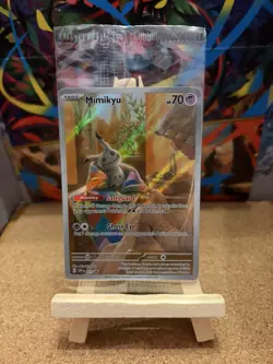 Mimikyu SVP 075 New & Sealed Promo Pokemon Card Paldean Fates - Image 1
