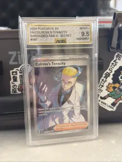 Pokemon TCG Colress's Tenacity Shrouded Fable Ultra Rare Card 087/064 AGS 9.5 - Image 1