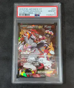 PSA 10 Team Magma Groudon EX 1st 015 034 RR CP1 JAPANESE Pokemon Card Game TCG - Image 1