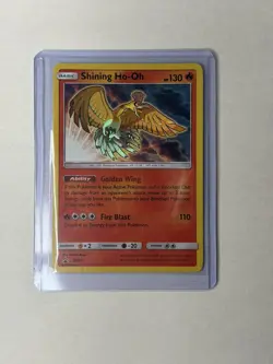 2017 Pokemon TCG Shining Legends Black Star Promo Card #SM70 Shining Ho-Oh Holo - Image 1