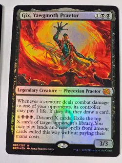 MTG - Gix, Yawgmoth Praetor FOIL - Brother's War - Image 1