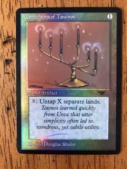 Mtg - Candelabra of Tawnos - Antiquities - FOIL - Reserved - WATCH ITEM VIDEO!!! - Image 1