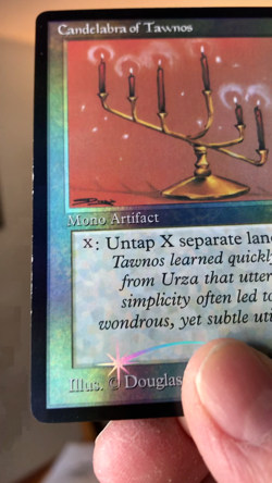 Mtg - Candelabra of Tawnos - Antiquities - FOIL - Reserved - WATCH ITEM VIDEO!!! - Image 2