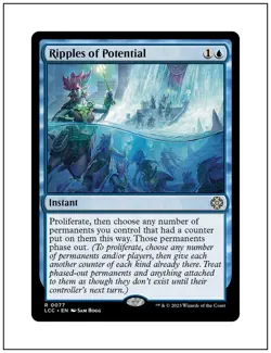 1x Ripples of Potential, Lost Caverns of Ixalan Commander, Magic MTG NM - Image 1